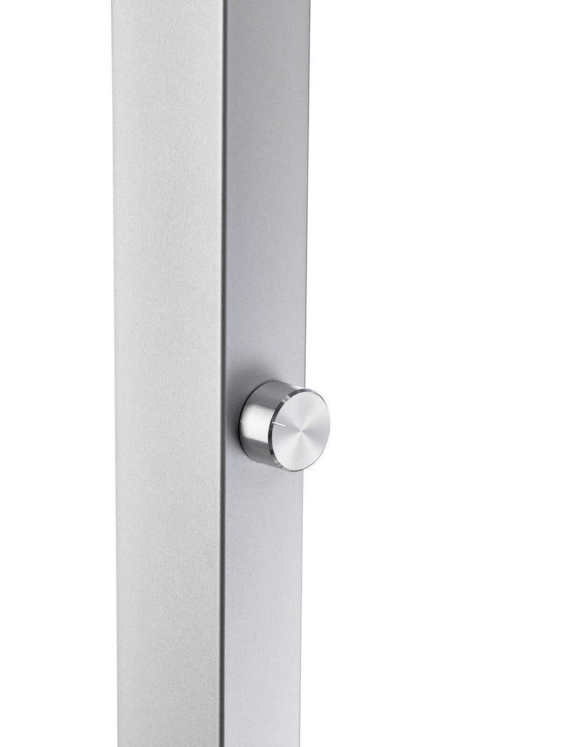 ALCO Stehlampe 60 W silber