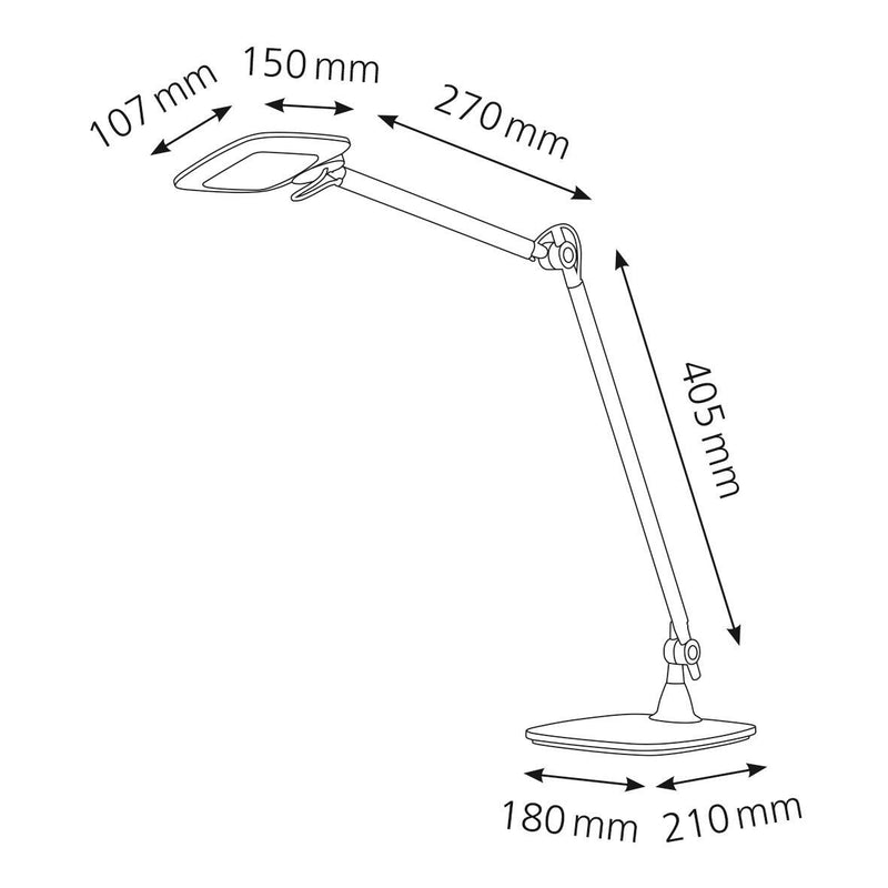 Hansa Schreibtischlampe 9 W silber