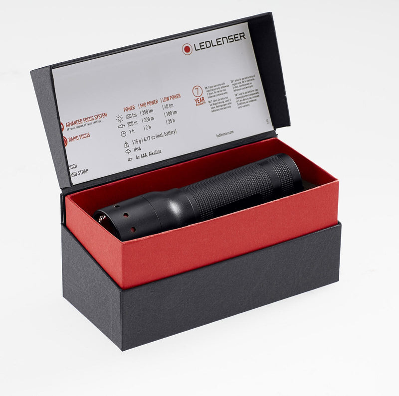 LED LENSER Taschenlampe 14 cm schwarz