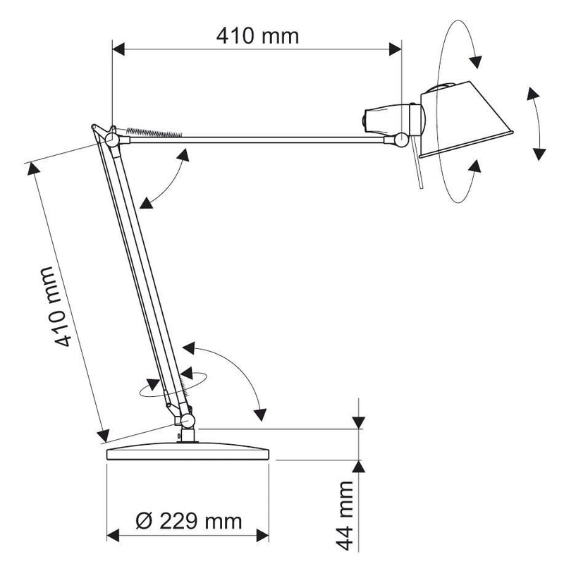 MAUL LED-Schreibtischlampe 9.5 W silber