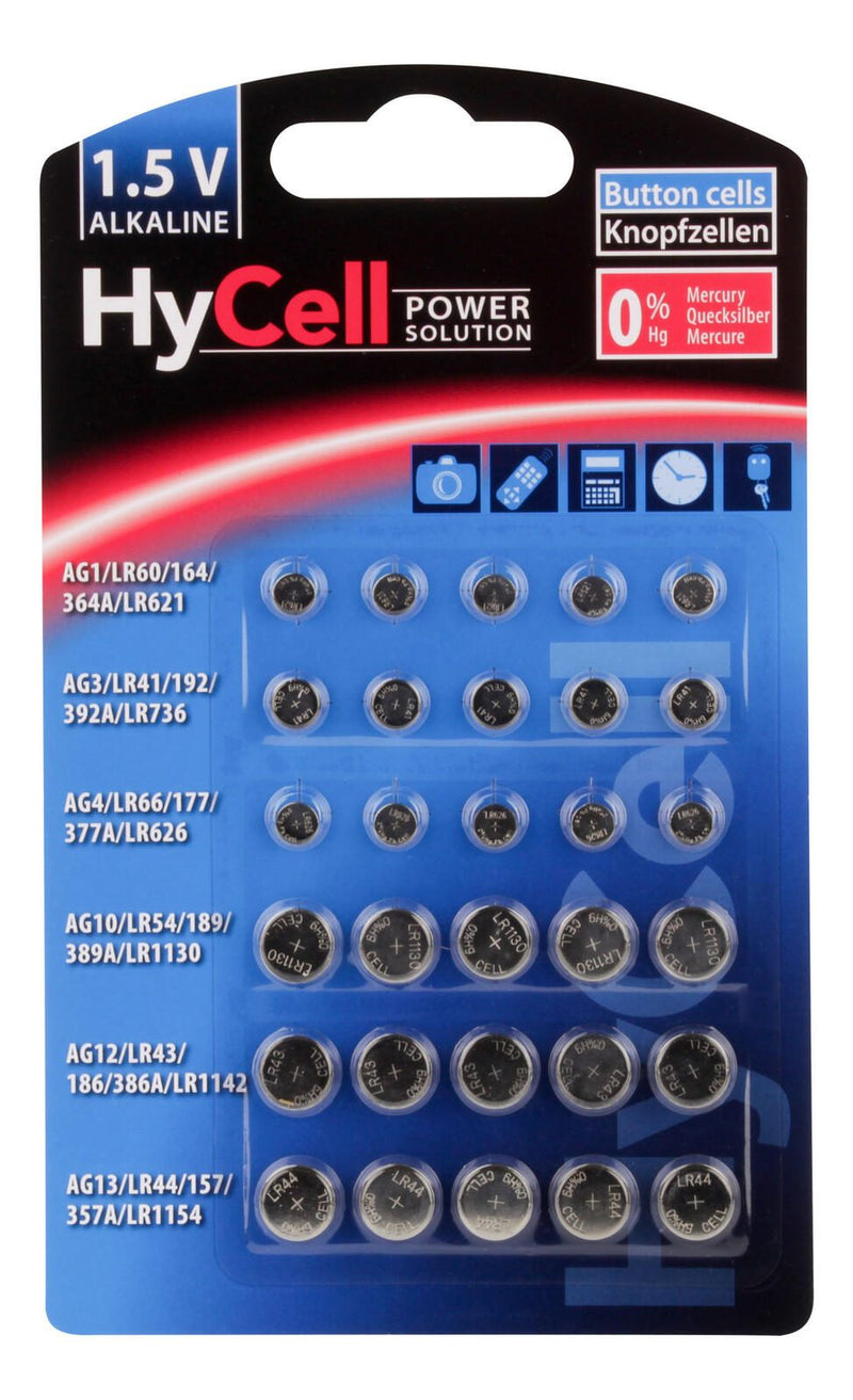 HyCell Knopfzellen-Set 1.5 V