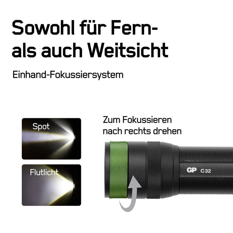 GP Taschenlampe 10.6 cm schwarz