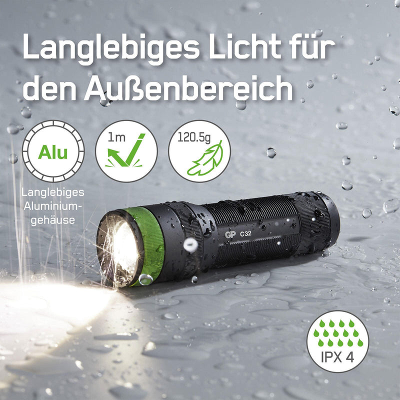 GP Taschenlampe 10.6 cm schwarz