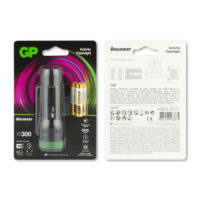 GP Taschenlampe 10.6 cm schwarz