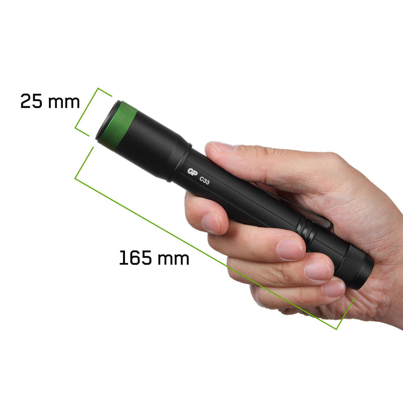 GP Taschenlampe 16.5 cm schwarz