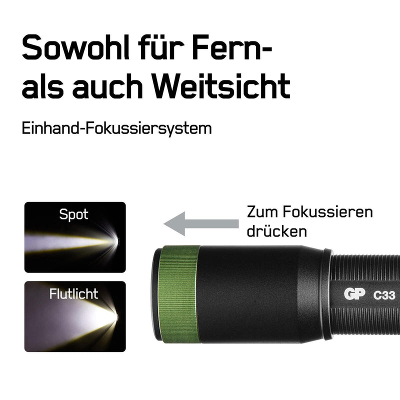 GP Taschenlampe 16.5 cm schwarz