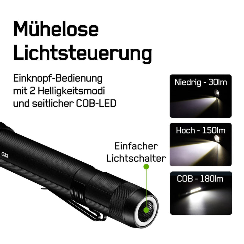 GP Taschenlampe 16.5 cm schwarz