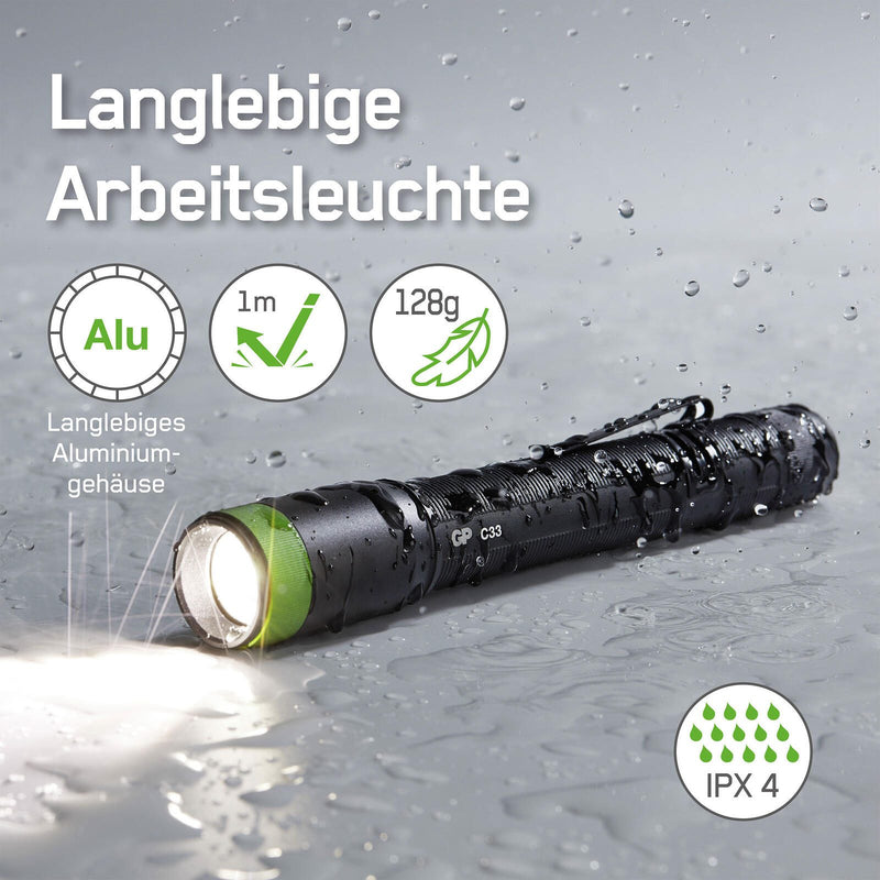 GP Taschenlampe 16.5 cm schwarz