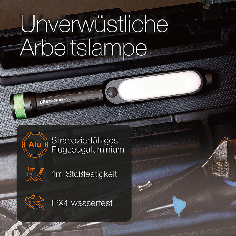 GP Taschenlampe 19.3 cm schwarz