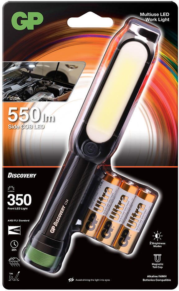 GP Taschenlampe 19.3 cm schwarz