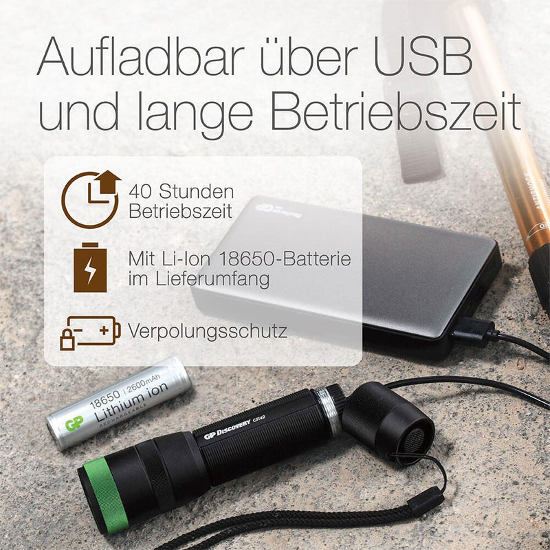 GP Taschenlampe schwarz