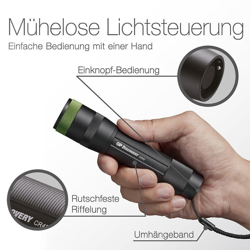 GP Taschenlampe schwarz