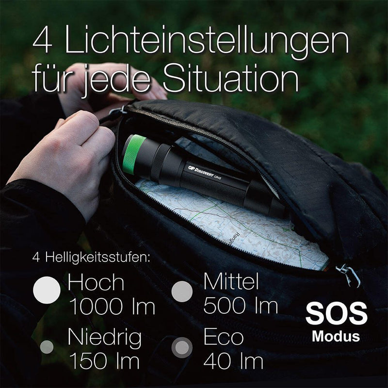 GP Taschenlampe schwarz