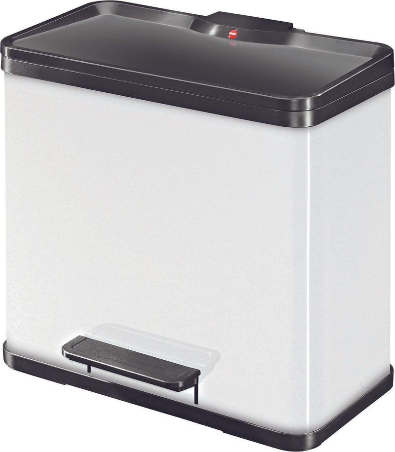 Hailo Mülleimer 17,0 + 9,0 l weiß