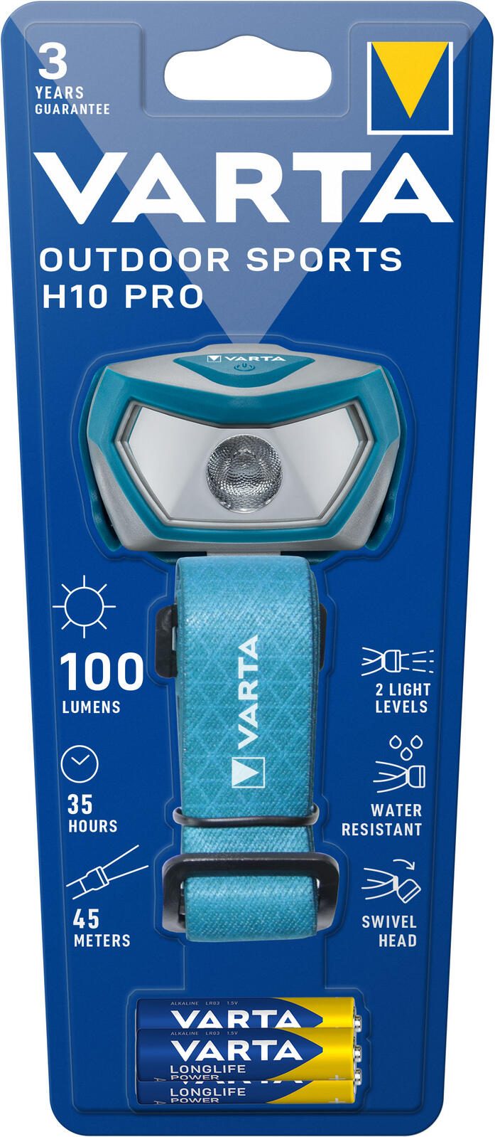 VARTA Stirnlampe blau