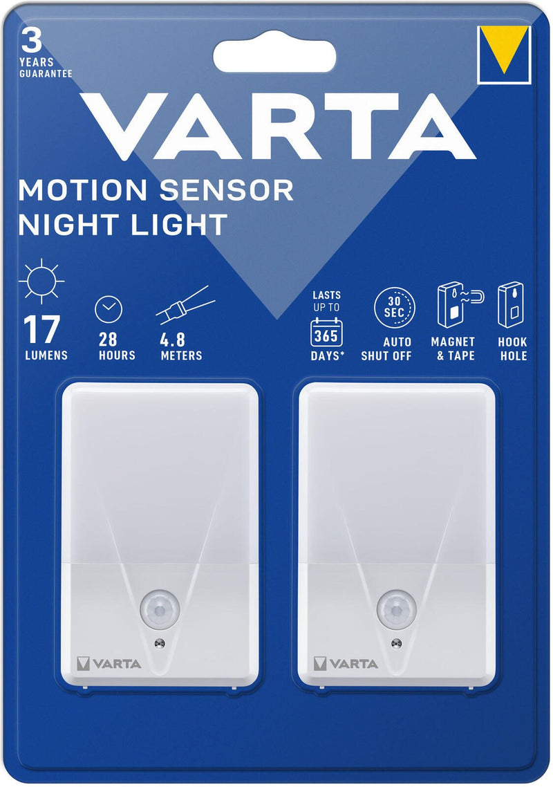 VARTA LED-Außenleuchten mit Bewegungsmelder weiß