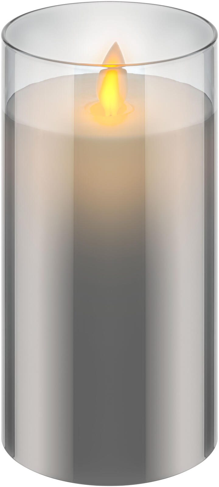goobay LED-Kerzen grau