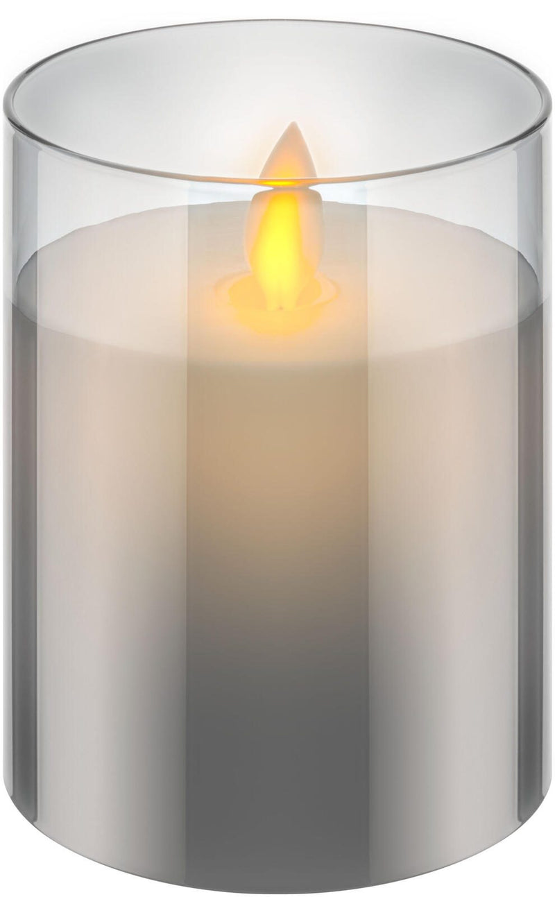 goobay LED-Kerzen grau