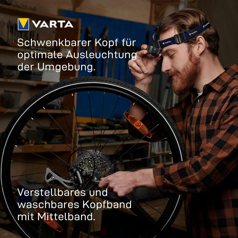 VARTA Stirnlampe 6 cm schwarz