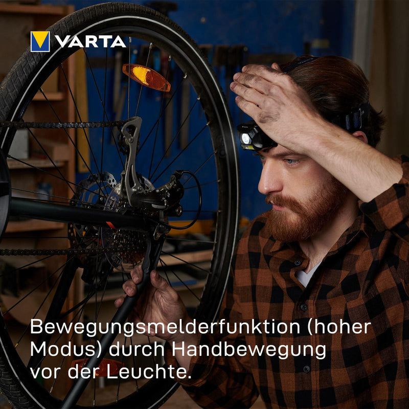 VARTA Stirnlampe 6 cm schwarz