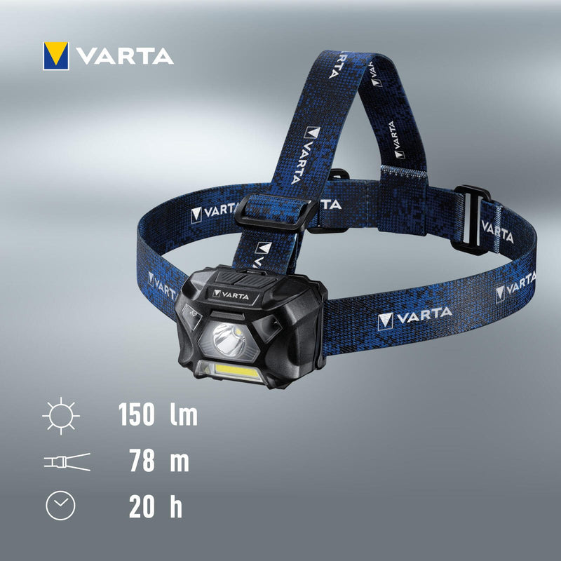 VARTA Stirnlampe 6 cm schwarz