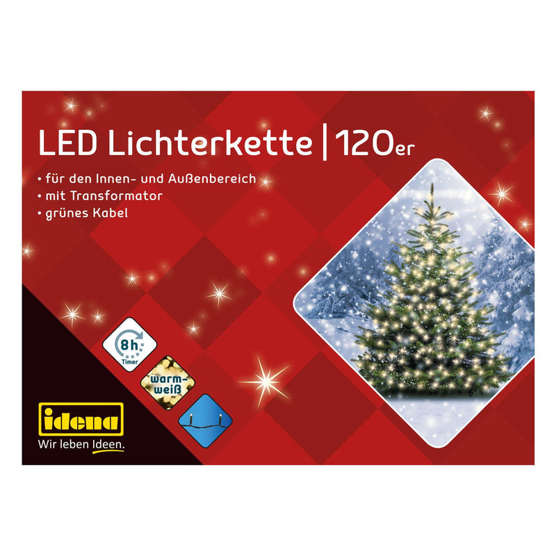 Idena Lichterkette 20 m dunkelgrün