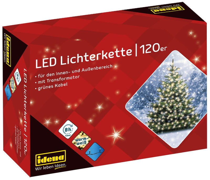 Idena Lichterkette 20 m dunkelgrün