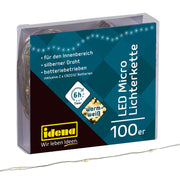 Idena Lichterkette 10.2 m silber