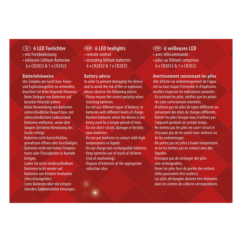 Idena LED-Teelichter weiß