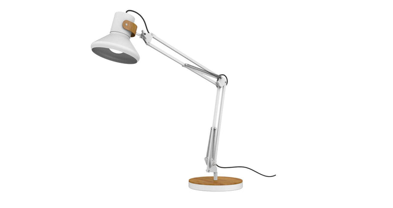 unilux LED-Schreibtischlampe 12.6 W weiß/bambus