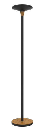 unilux Stehlampe 44.6 W schwarz/bambus