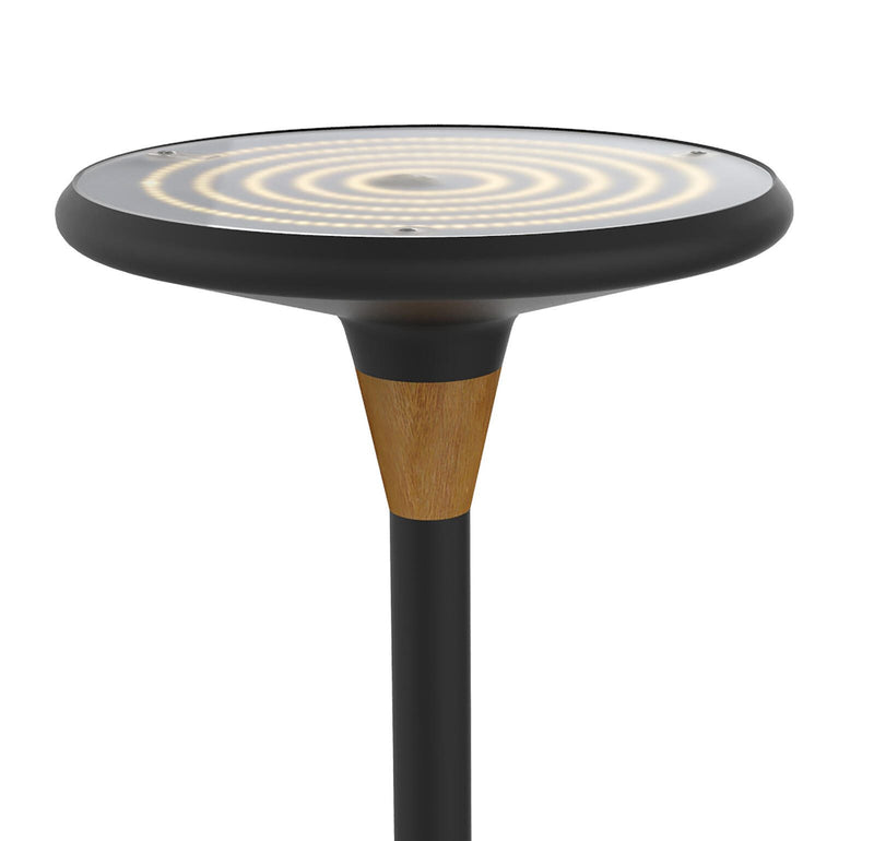 unilux Stehlampe 44.6 W schwarz/bambus