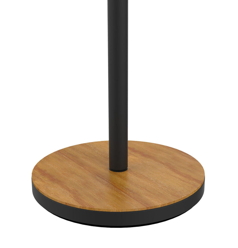 unilux Stehlampe 44.6 W schwarz/bambus