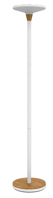 unilux Stehlampe 44.6 W weiß/bambus