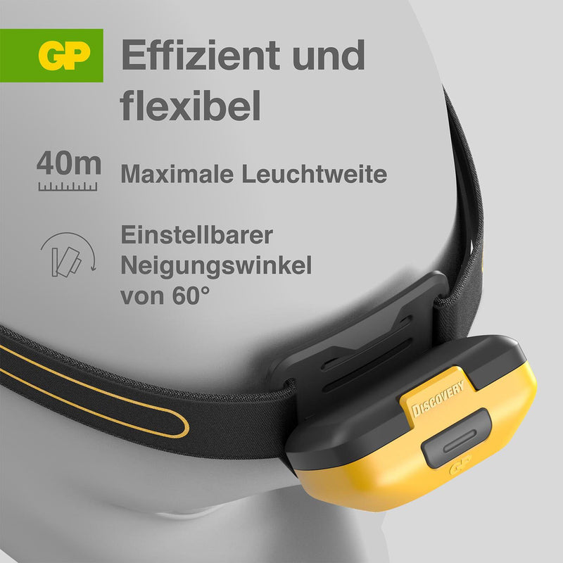 GP Stirnlampe 5.9 cm gelb