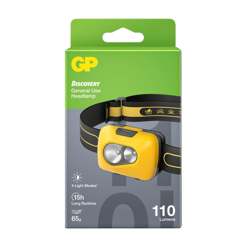 GP Stirnlampe 5.9 cm gelb