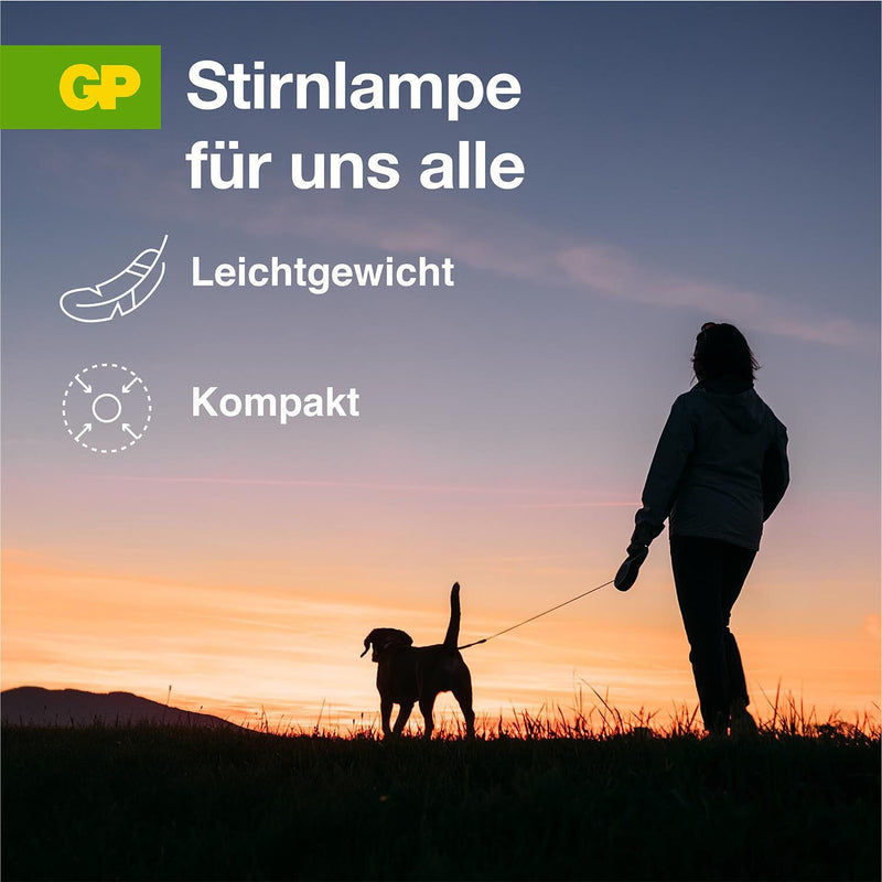 GP Stirnlampe 5.9 cm gelb