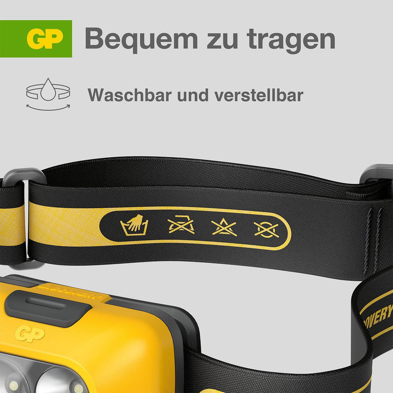 GP Stirnlampe 5.9 cm gelb