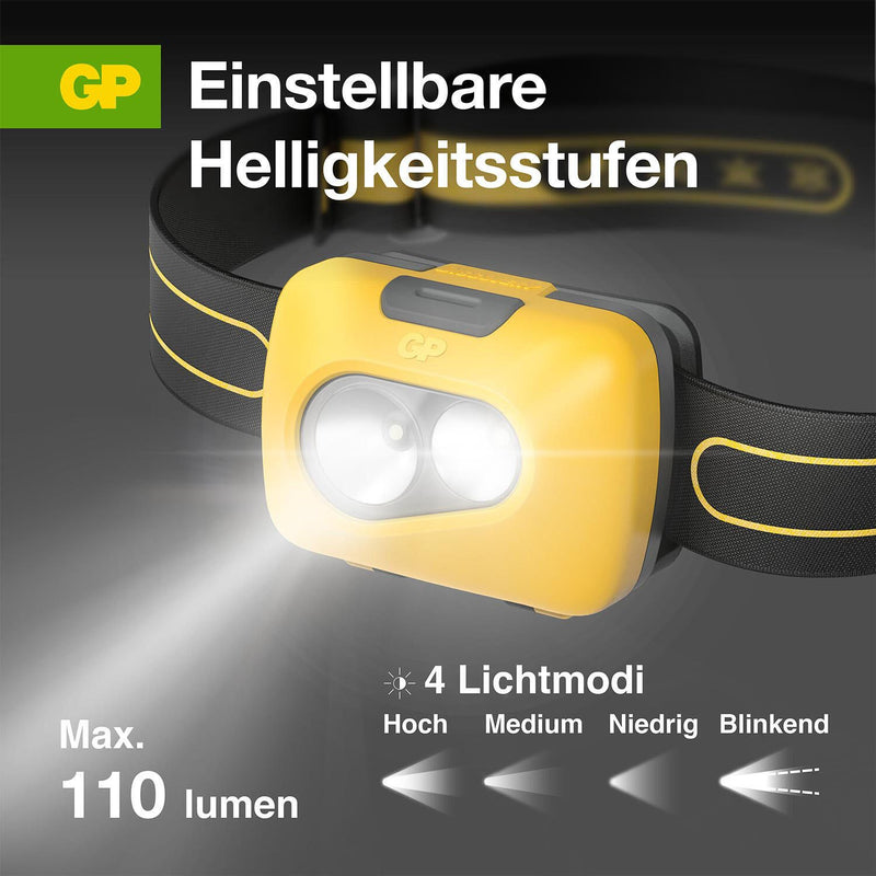 GP Stirnlampe 5.9 cm gelb