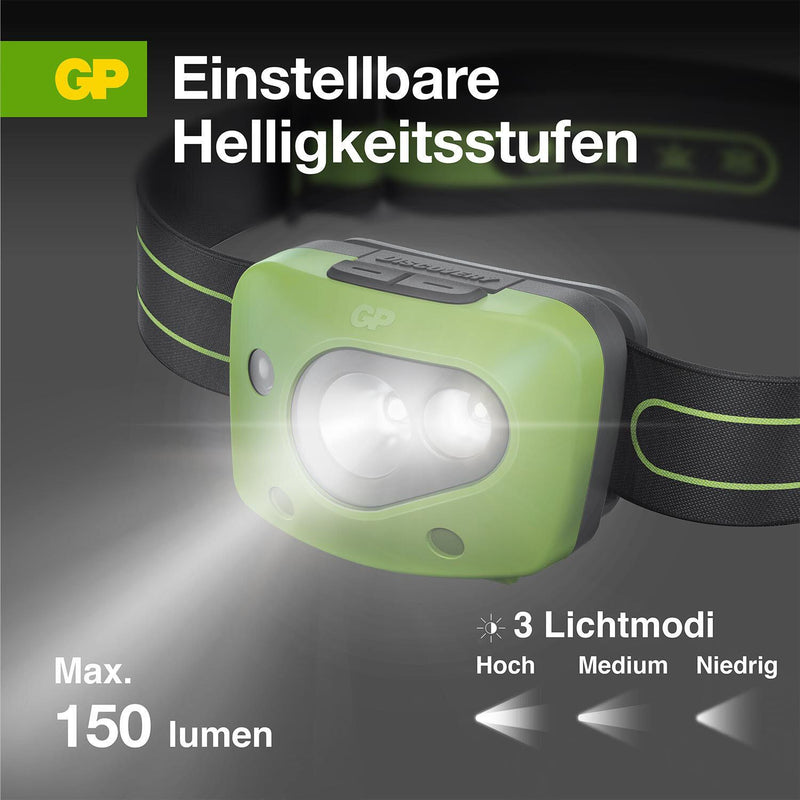 GP Stirnlampe 6.1 cm grün