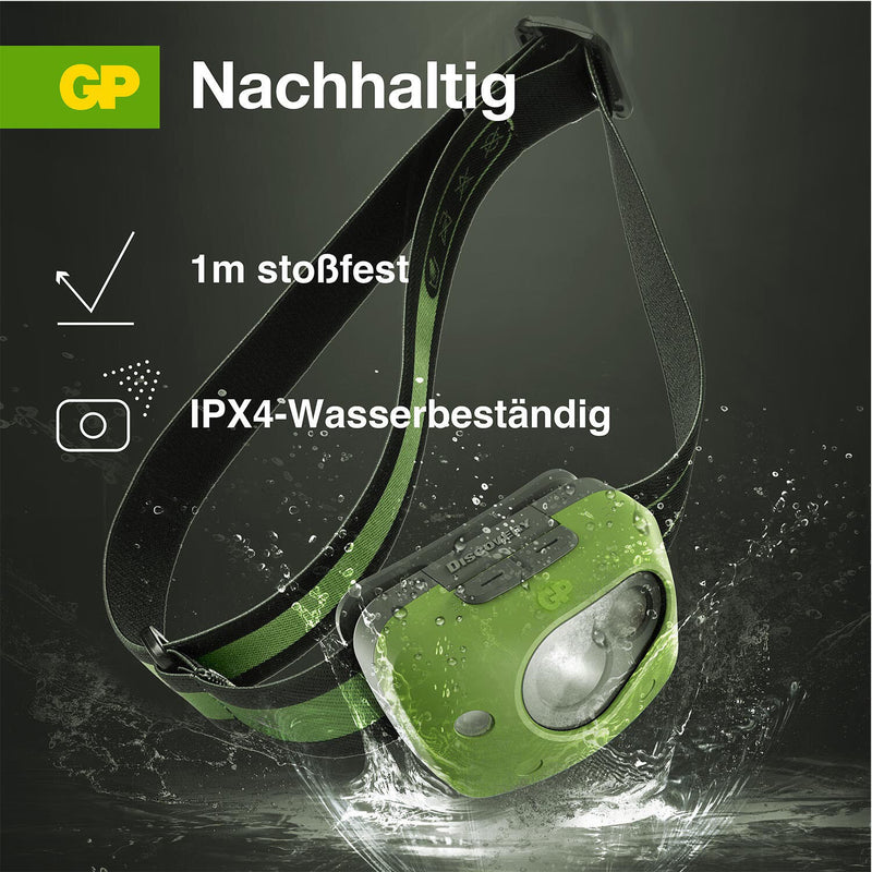 GP Stirnlampe 6.1 cm grün
