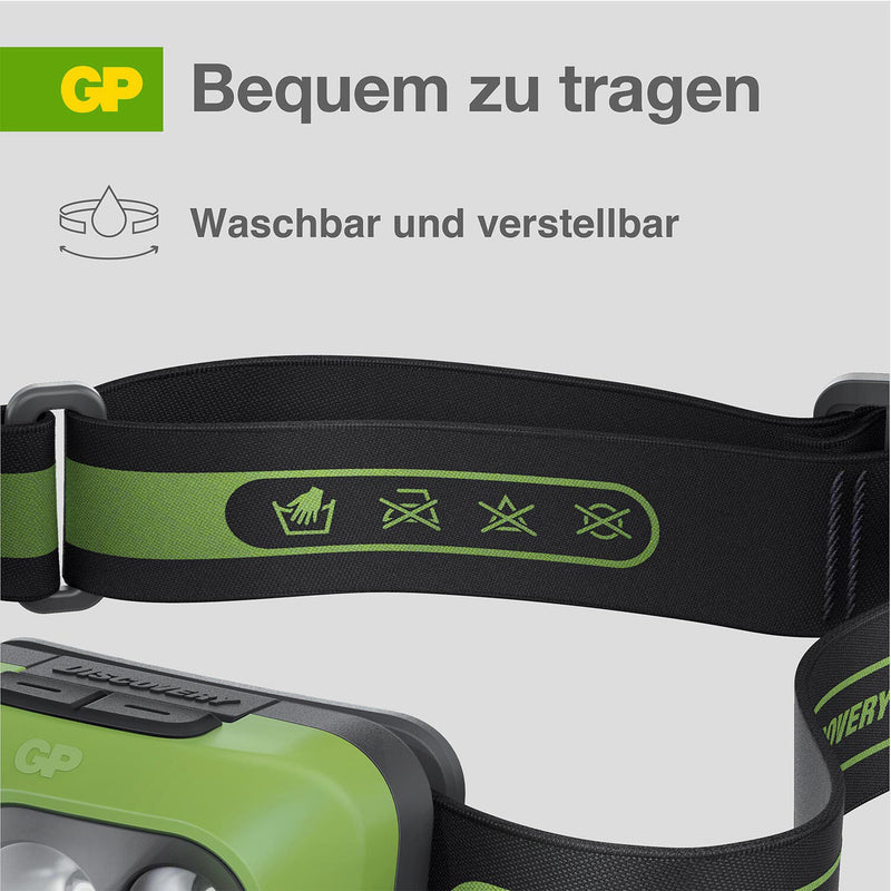 GP Stirnlampe 6.1 cm grün