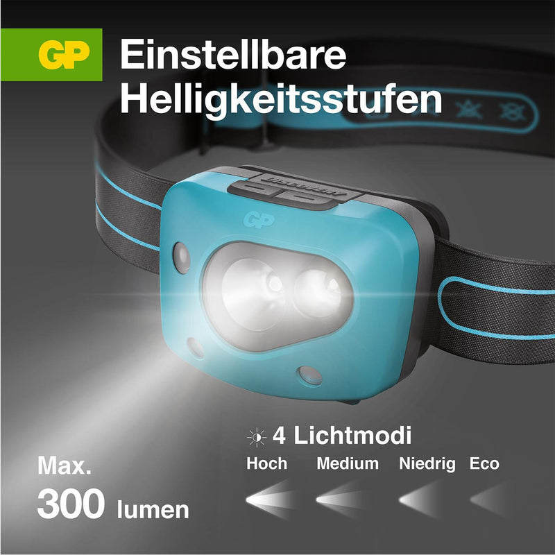 GP Stirnlampe 6.1 cm blau