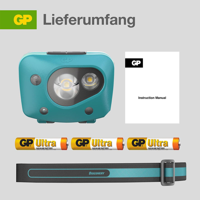 GP Stirnlampe 6.1 cm blau