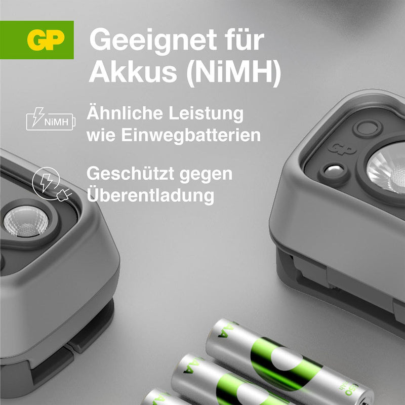 GP Stirnlampe 6.6 cm grau
