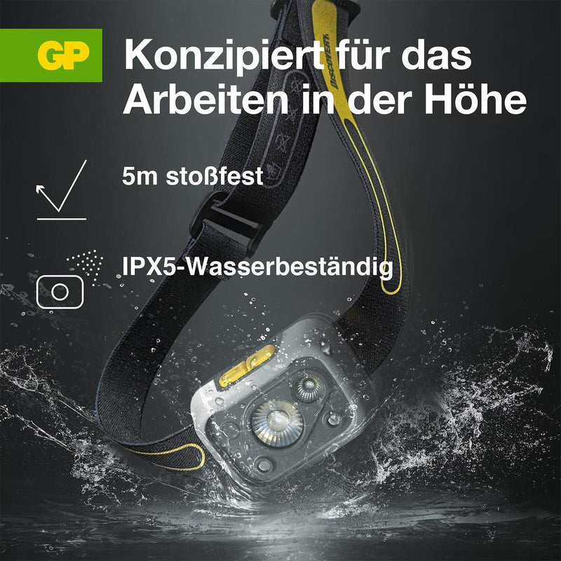 GP Stirnlampe 6.6 cm grau