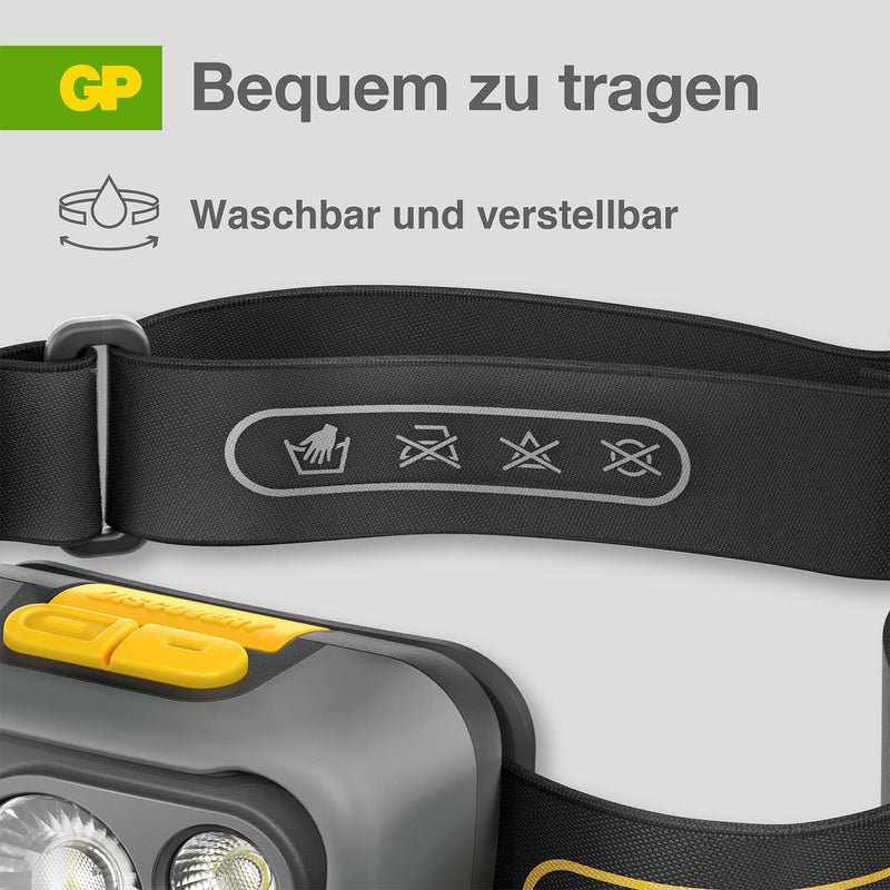 GP Stirnlampe 6.6 cm grau