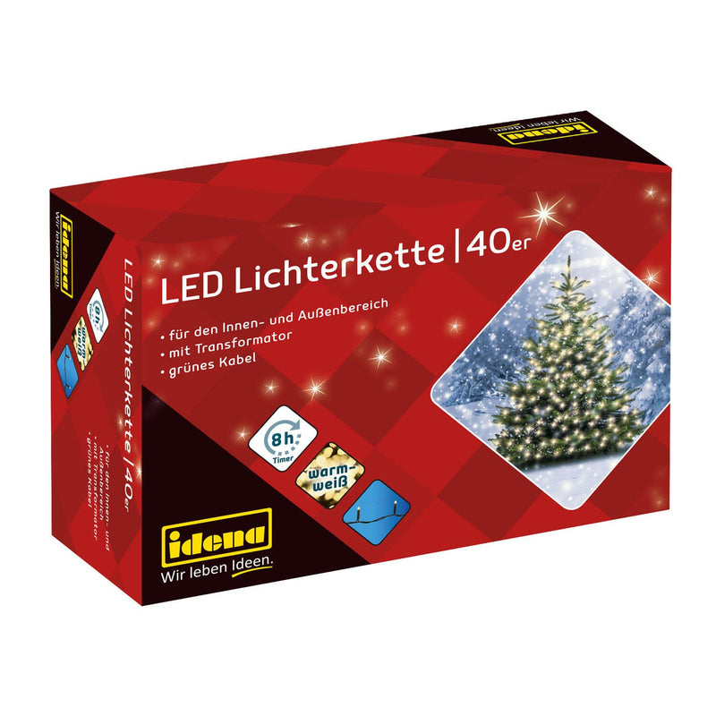 Idena Lichterkette 11.9 m dunkelgrün