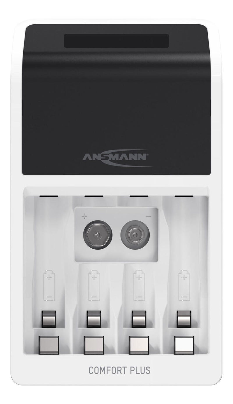 ANSMANN Akku-Ladegerät inkl. Akkus Comfort Plus + 4×AA Akku