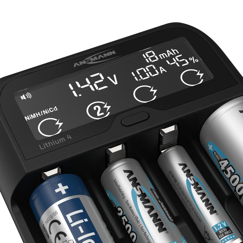 ANSMANN USB-Akku-Ladegerät Lithium 4